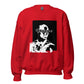 Rode sweater met Tupac opdruk